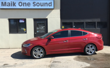 2018 Hyundai Elantra with professional window tint in North Bay